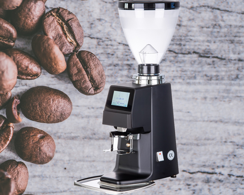 64mm Vlakke Burr Coffee Grinder Touch Screen Espresso Bean Grinder Machine