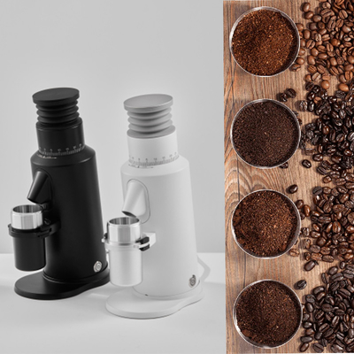 Zinklegering en aluminiumlegering Espresso Burr koffiemolen Thuisgebruik 1400 tpm